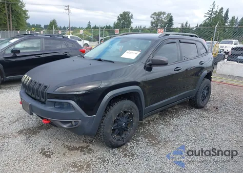 2014 Jeep Cherokee Trailhawk из США, поврежденный, VIN 1C4PJMBB1EW145683
